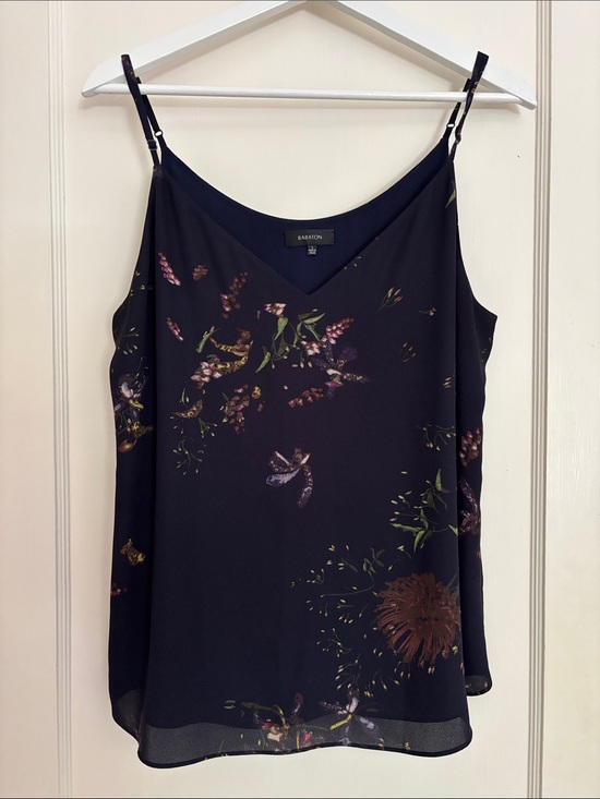Babaton Tops - Babaton Navy Floral Print Camisole